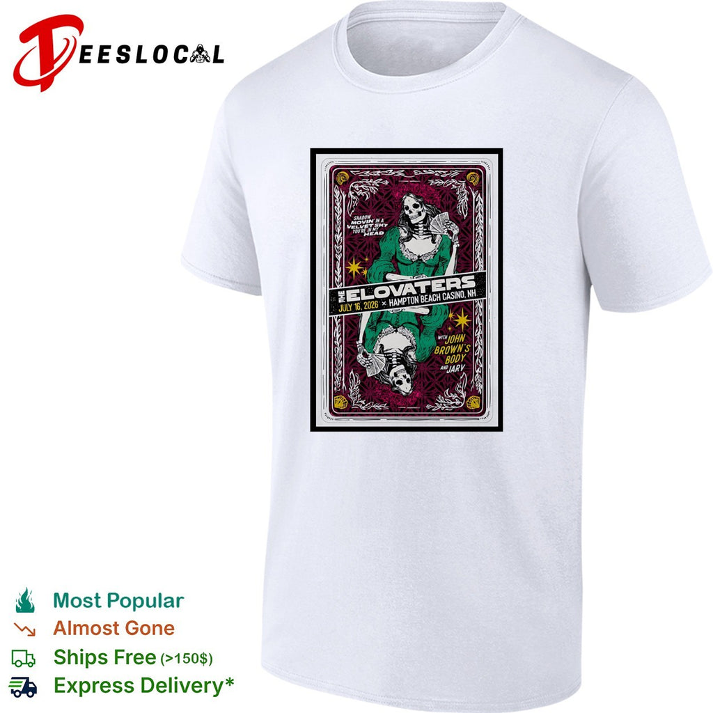 The Elovaters John Brown’s Body and Jarv Hampton Beach Casino New Hampshire shirt