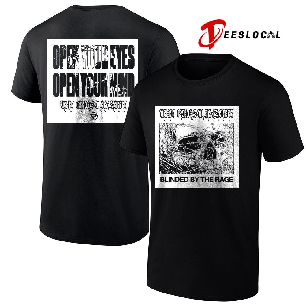 The Ghost Inside blinded by the rage open your eyes graphic shirt