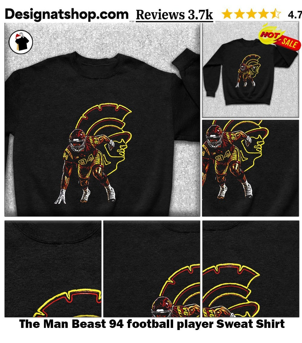 The Man Beast 94 football player shirt