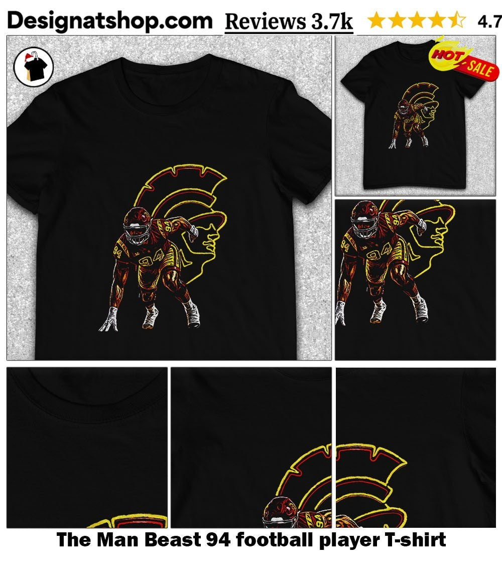 The Man Beast 94 football player shirt