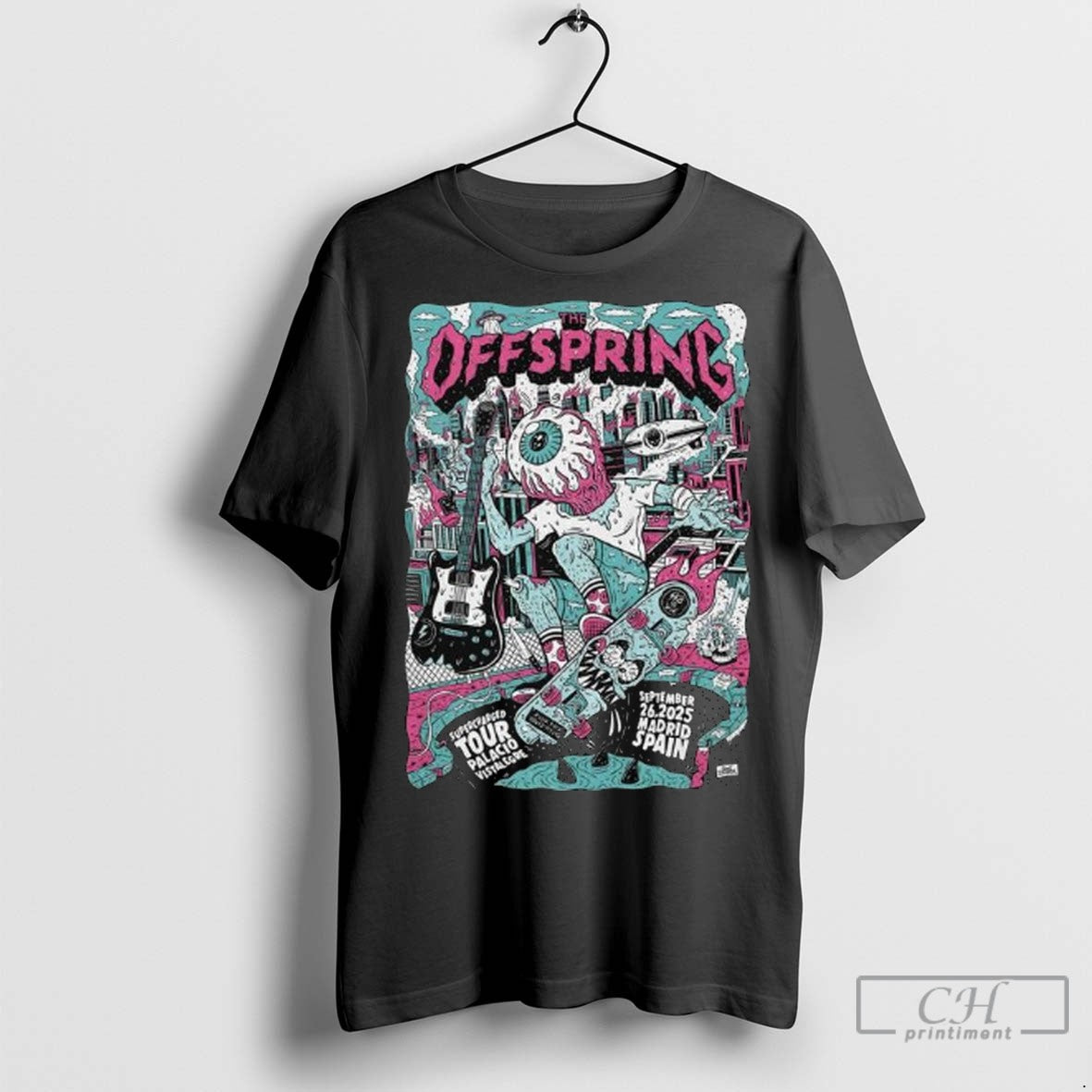 The Offspring Madrid 9 26 2025 Show Long Sleve T Shirt Jpg
