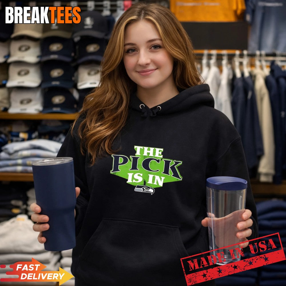 The Pick is in Seattle Seahawks Football T-Shirt