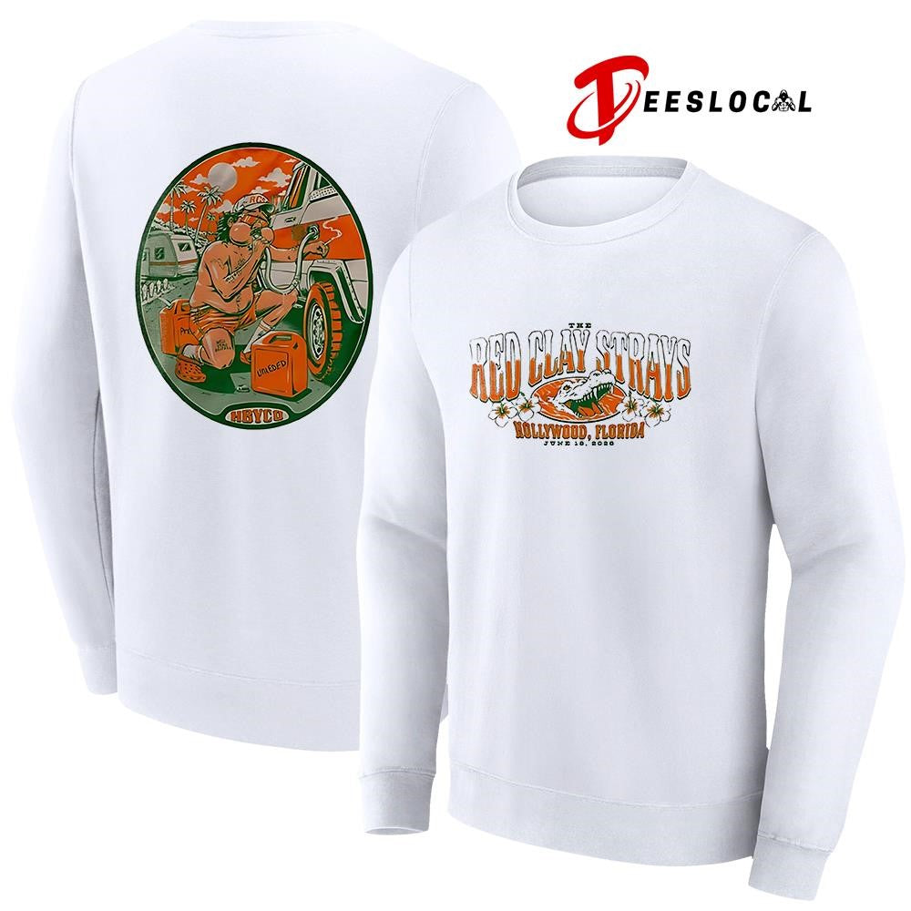 The Red Clay Strays x Soundwaves Creative Hollywood Florida graphic shirt