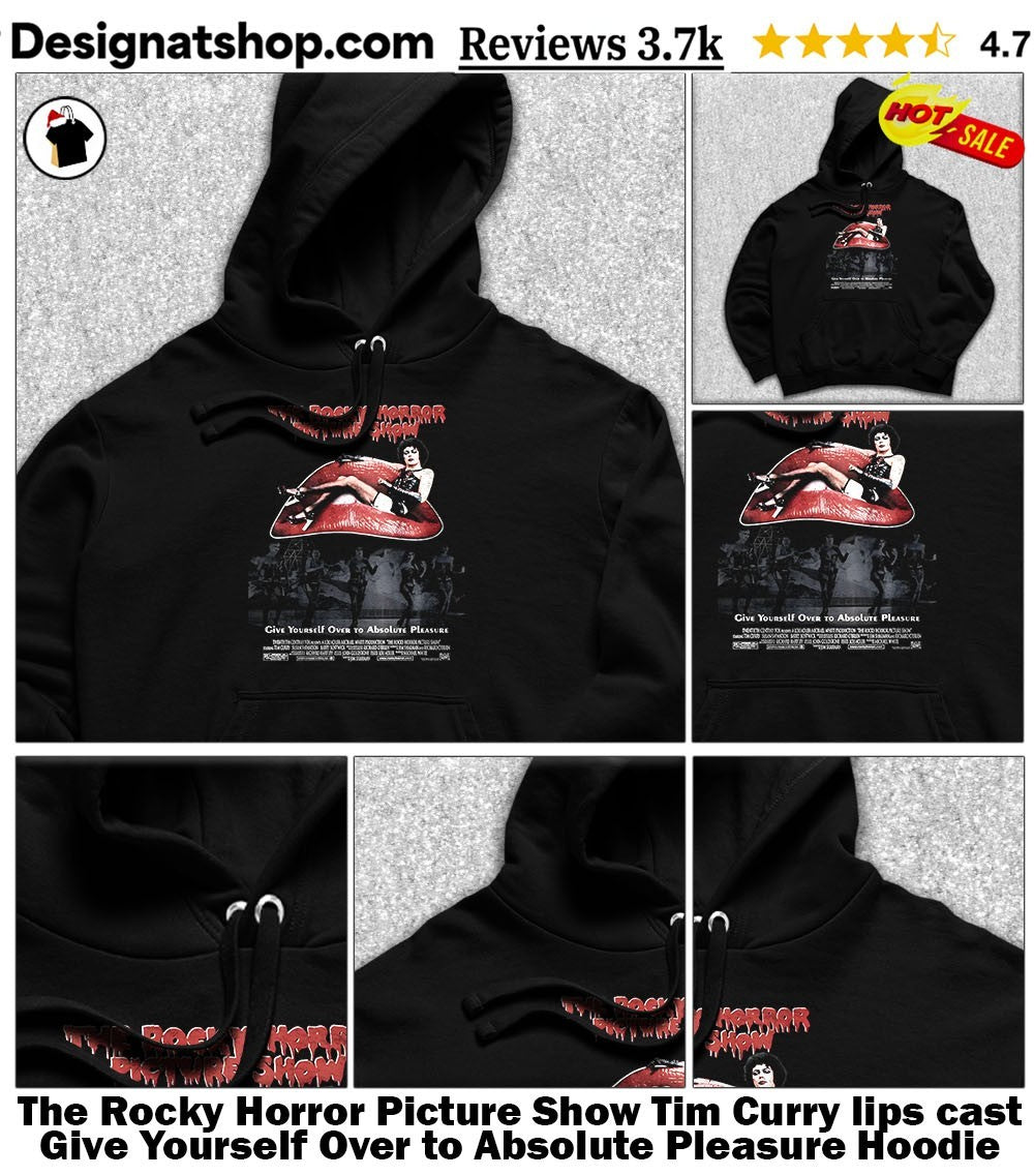 The Rocky Horror Picture Show Tim Curry lips cast Give Yourself Over to Absolute Pleasure shirt