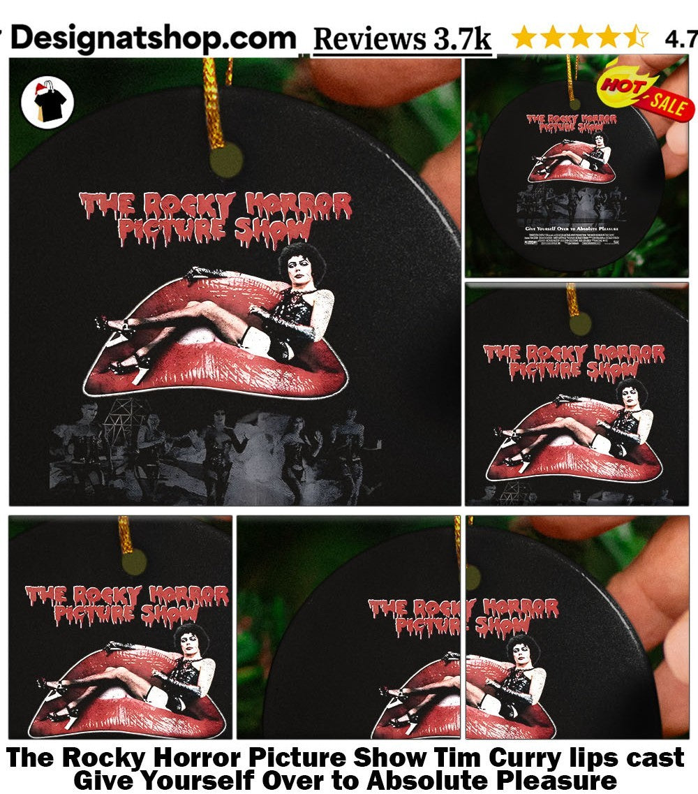 The Rocky Horror Picture Show Tim Curry lips cast Give Yourself Over to Absolute Pleasure shirt