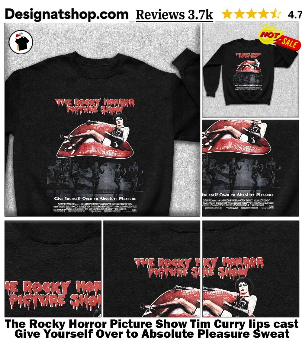 The Rocky Horror Picture Show Tim Curry lips cast Give Yourself Over to Absolute Pleasure shirt