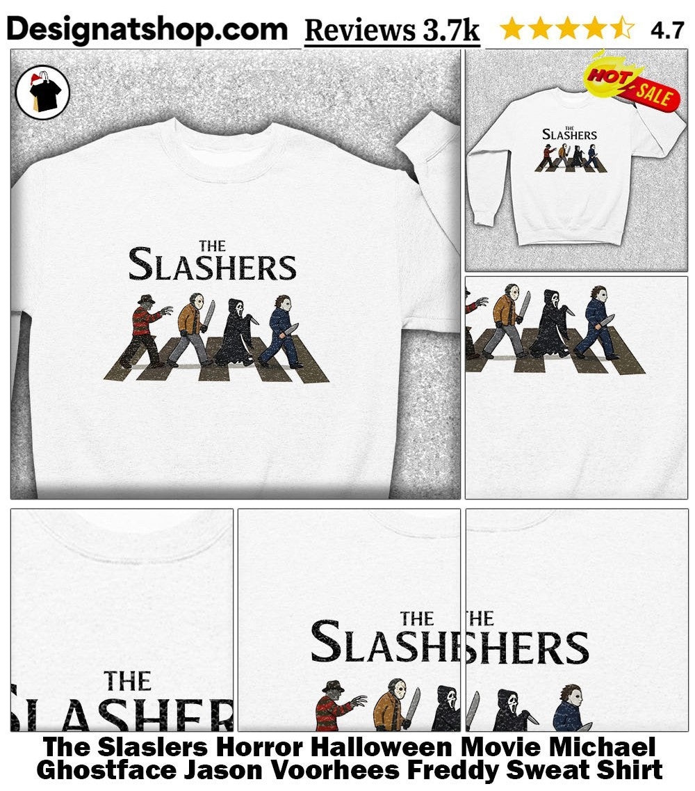 The Slaslers Horror Halloween Movie Michael Ghostface Jason Voorhees Freddy shirt