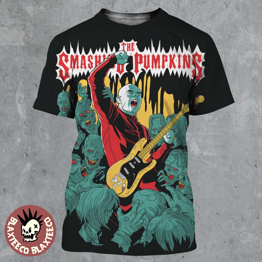 The Smashing Pumpkins Halloween 2025 Zombie Poster All Over Print Shirt