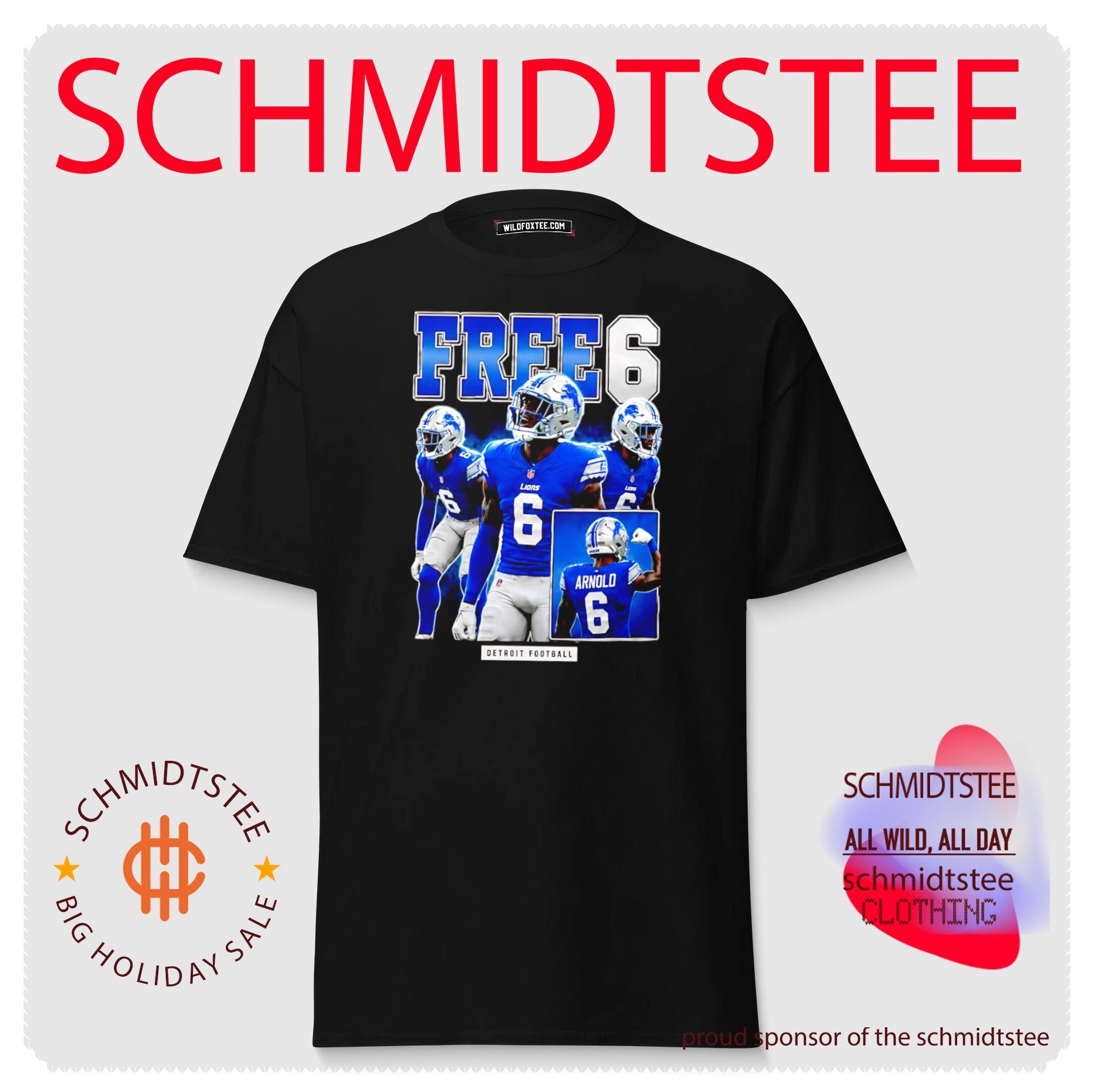 The St Brown Brothers Terrion Arnold Free 6 graphic shirt