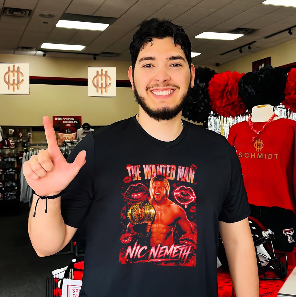The Wanted Man Nic Nemeth TNA World Champion shirt