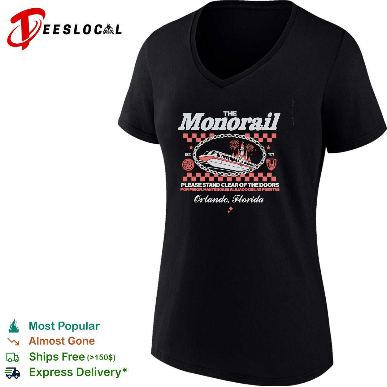 The monorail Orlando Florida shirt