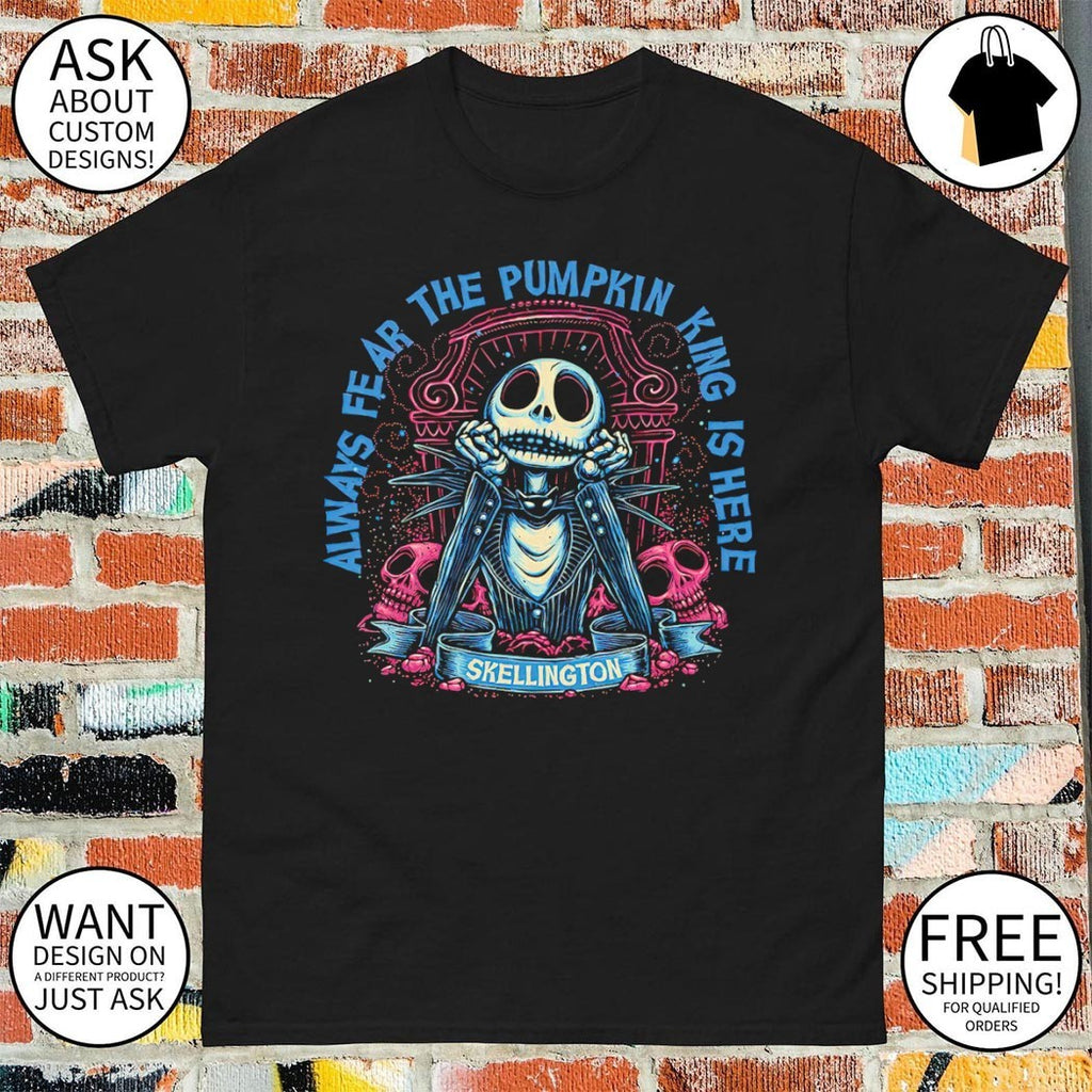 The pumpkin king is here Jack Skellington shirt
