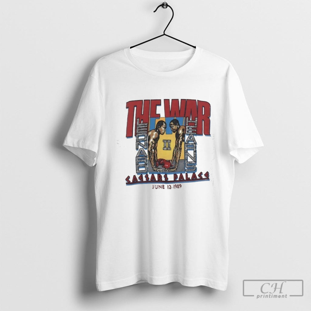 The War Sugar Ray Leonard Vs Thomas Hearns Caesars Palace 1989 Shirt Sweater