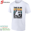 This is an outrage angry cat vintage shirt