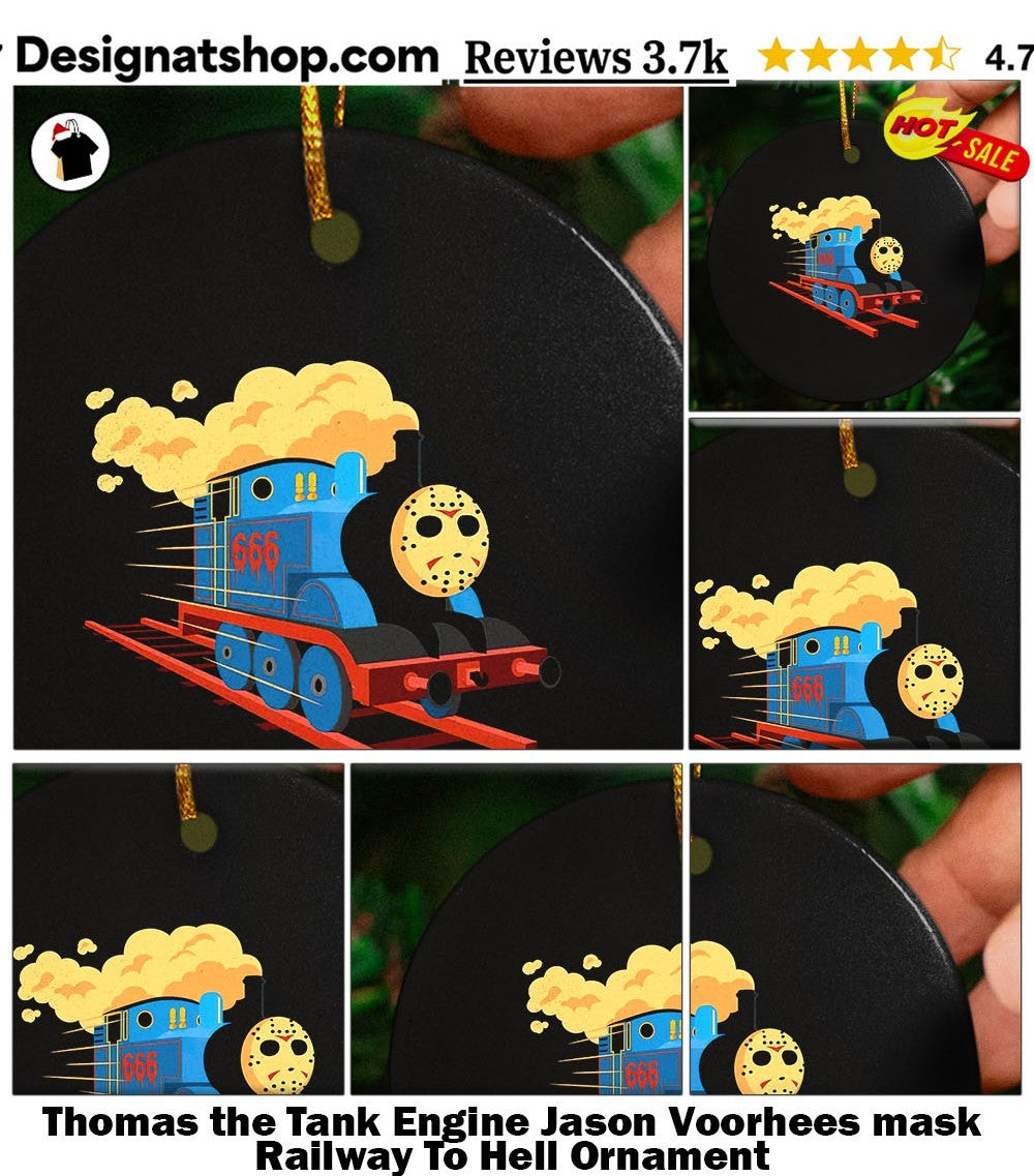Thomas the Tank Engine Jason Voorhees mask Railway To Hell shirt