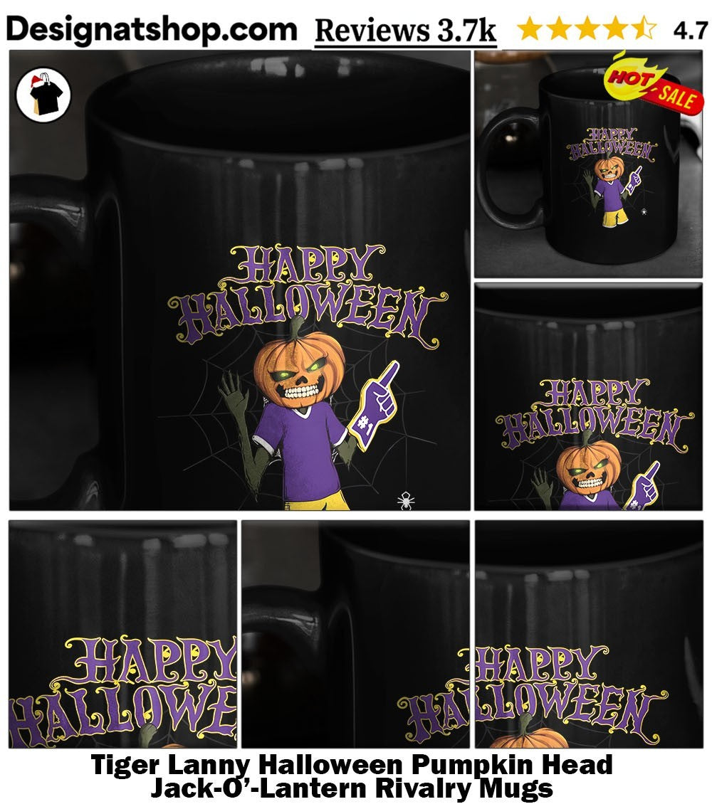 Tiger Lanny Halloween Pumpkin Head Jack-O’-Lantern Rivalry shirt
