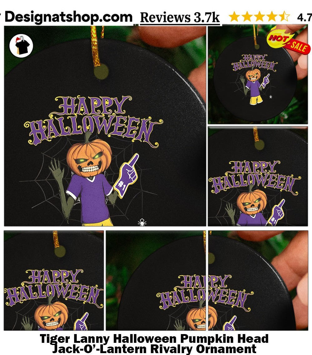 Tiger Lanny Halloween Pumpkin Head Jack-O’-Lantern Rivalry shirt