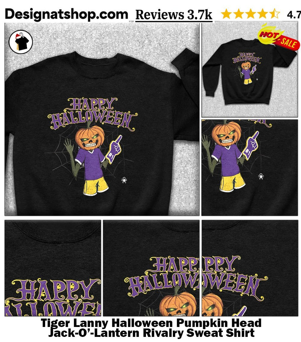Tiger Lanny Halloween Pumpkin Head Jack-O’-Lantern Rivalry shirt