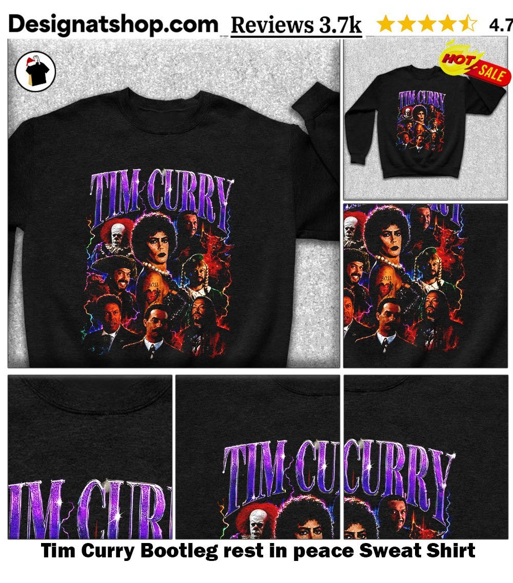 Tim Curry Bootleg rest in peace shirt