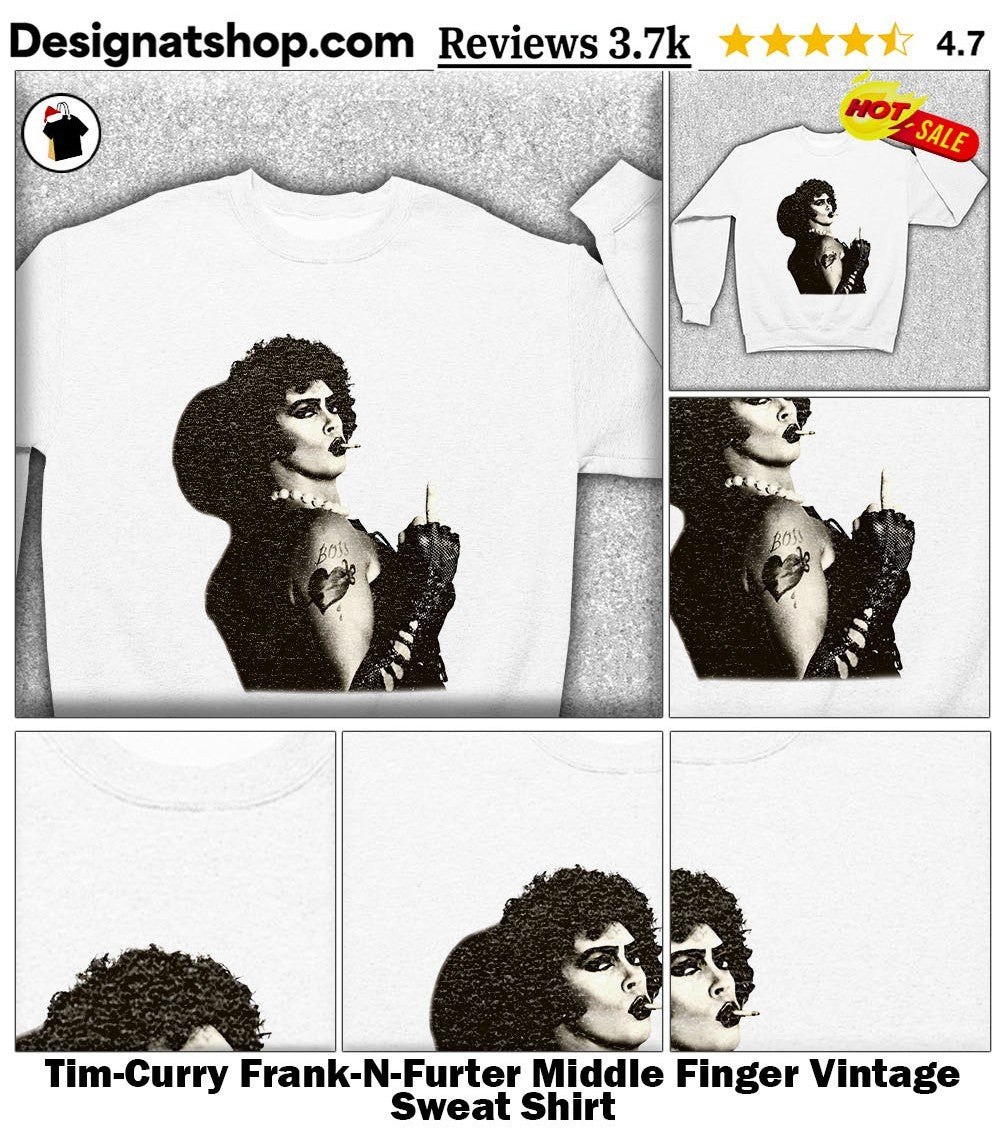 Tim-Curry Frank-N-Furter Middle Finger Vintage shirt