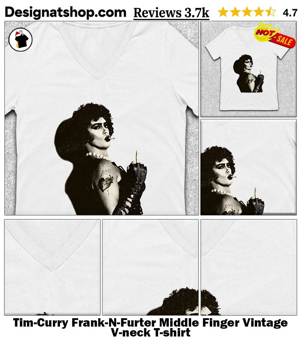 Tim-Curry Frank-N-Furter Middle Finger Vintage shirt