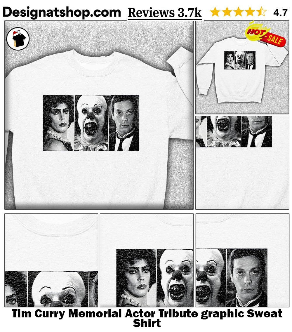 Tim Curry Memorial Actor Tribute graphic shirt