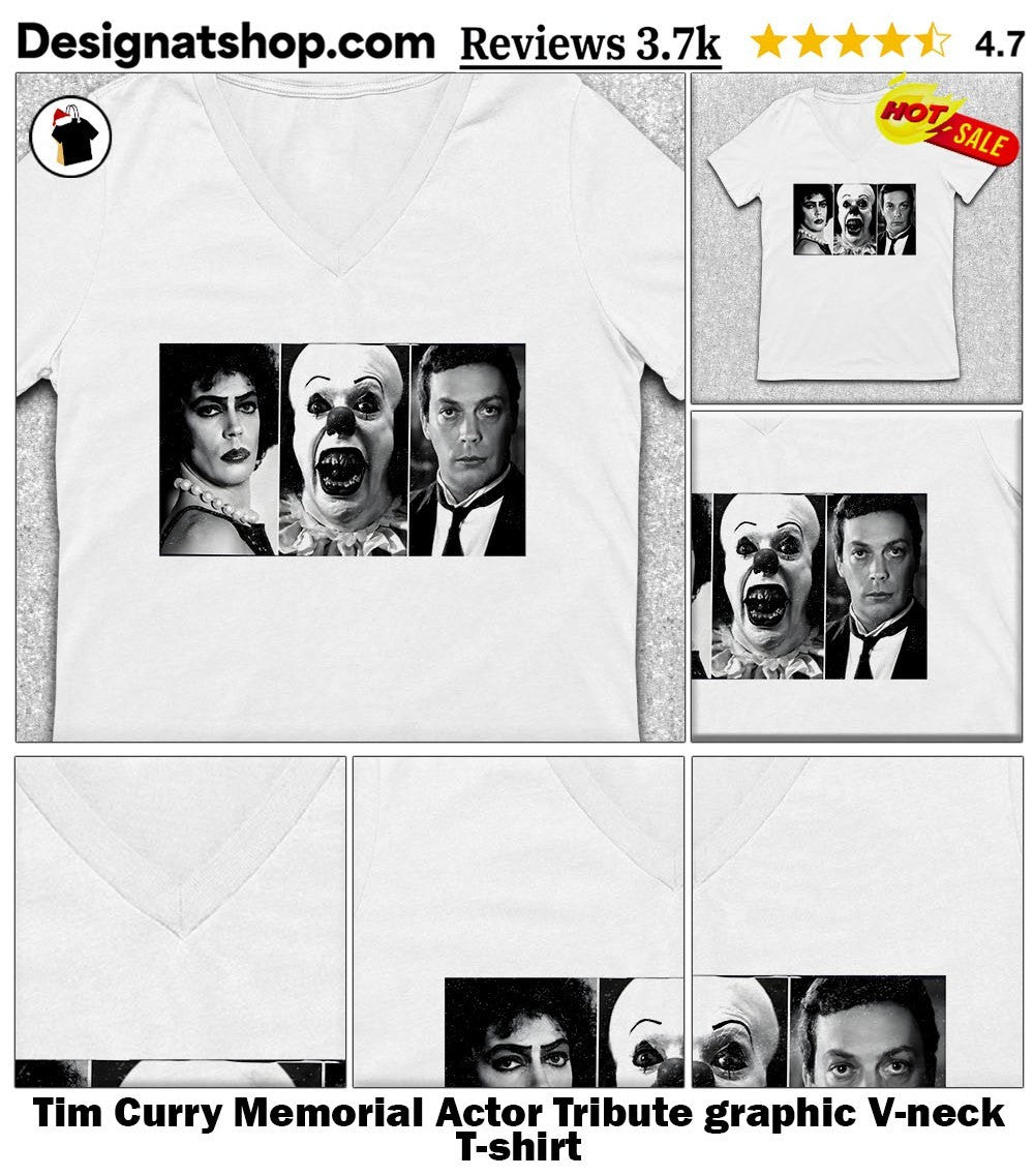 Tim Curry Memorial Actor Tribute graphic shirt