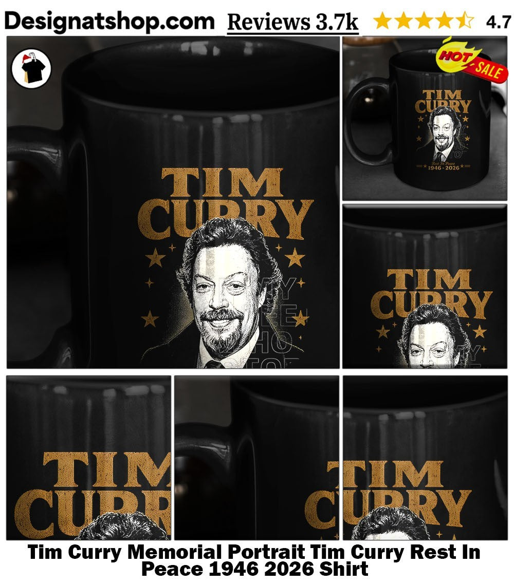 Tim Curry Memorial Portrait Tim Curry Rest In Peace 1946 2026 Shirt