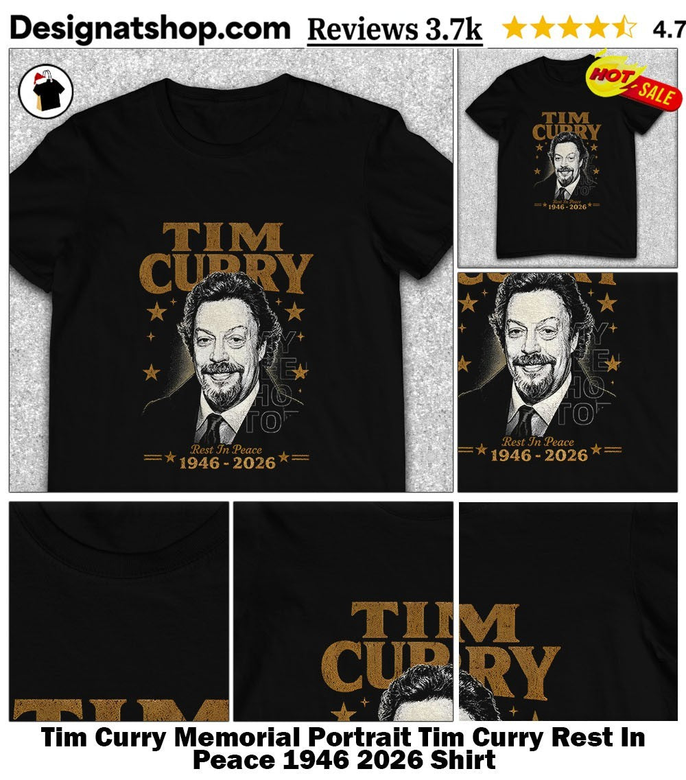 Tim Curry Memorial Portrait Tim Curry Rest In Peace 1946 2026 Shirt