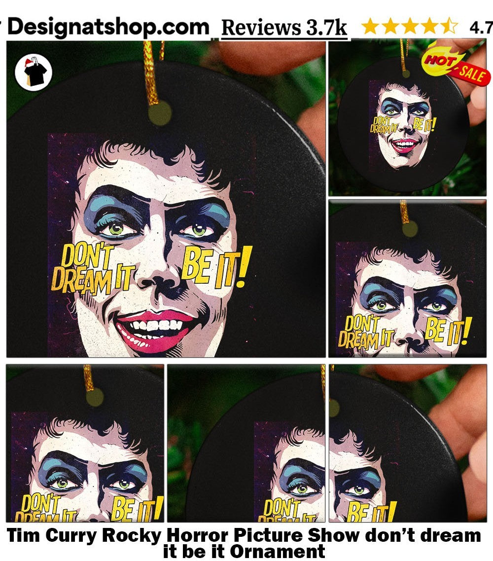 Tim Curry Rocky Horror Picture Show don’t dream it be it shirt
