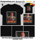 Tim Curry Space Command and Conquer Retro Gaming shirt
