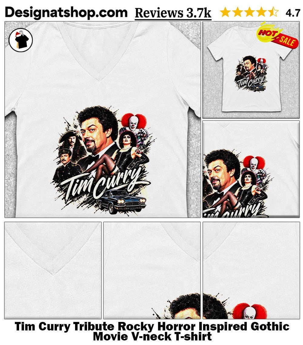 Tim Curry Tribute Rocky Horror Inspired Gothic Movie shirt