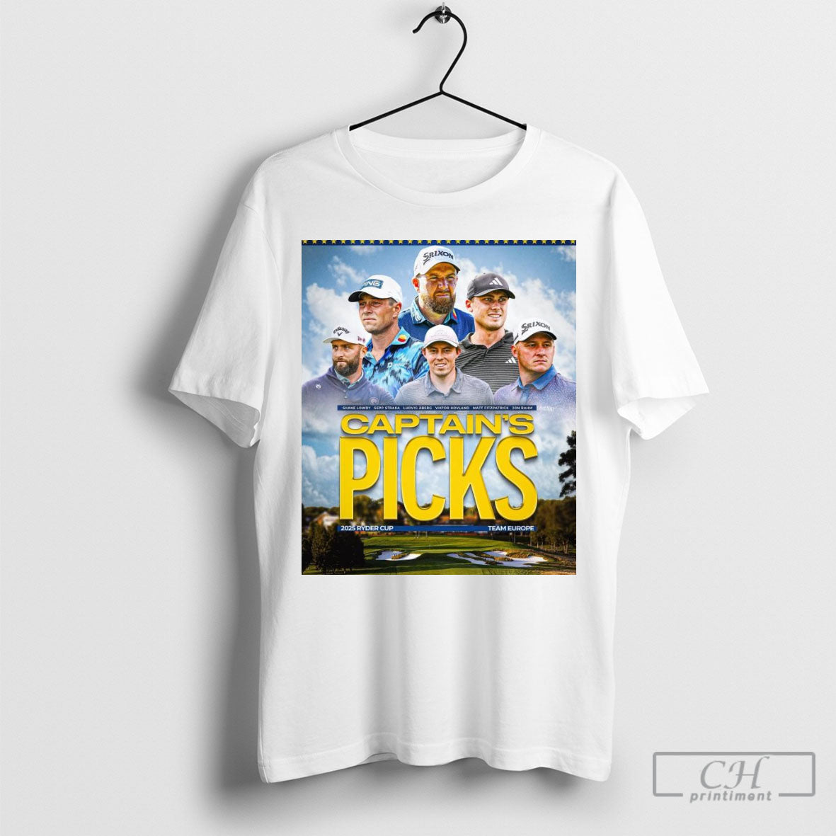 Top Poster Captains Pick 2025 Ryder Cup Team Europe Shane Lowry Sepp Straka Ludvig Aberg