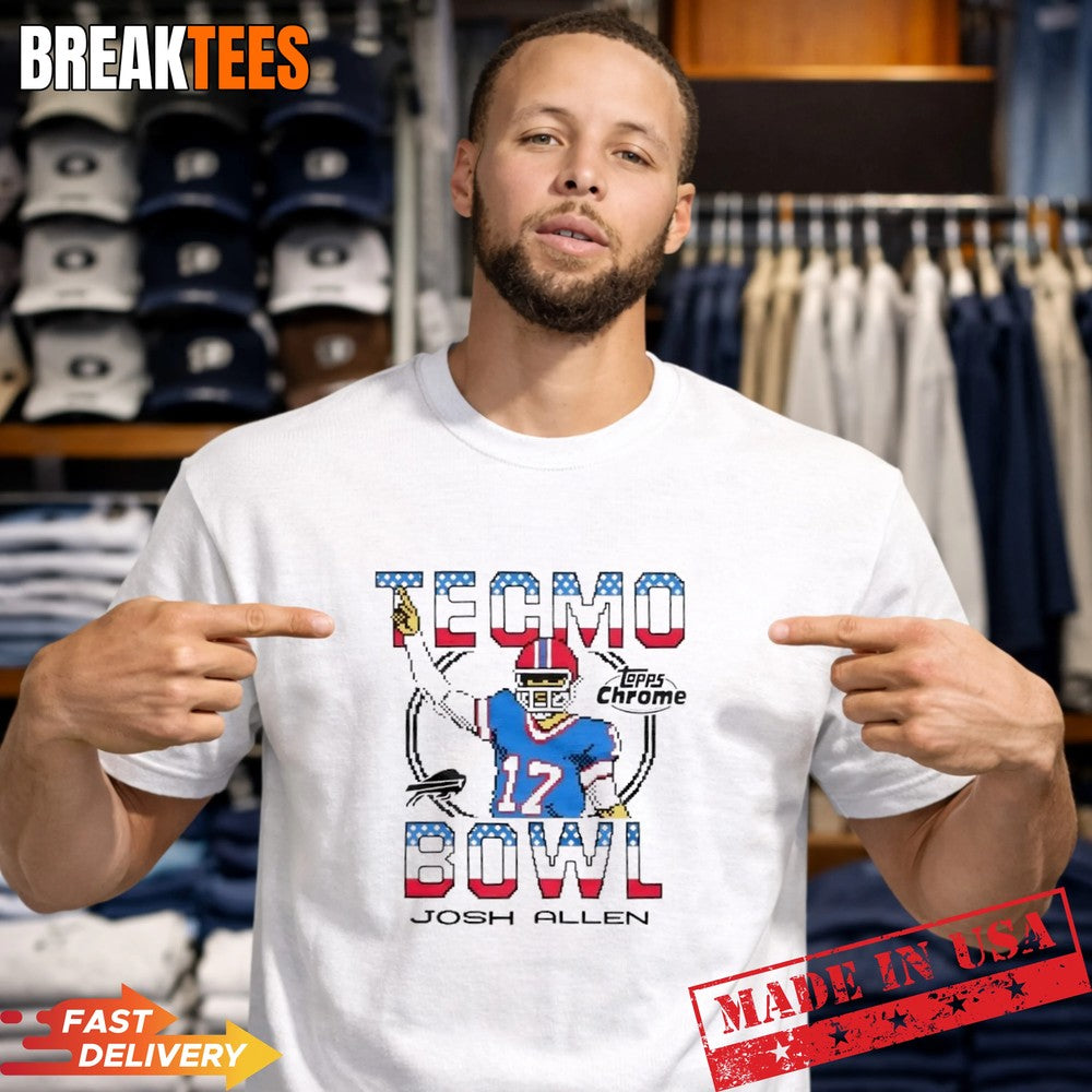 Topps Chrome x Tecmo Bowl Buffalo Bills Josh Allen T-Shirt