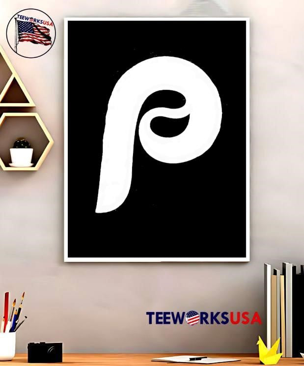 Topps Philadelphia Phillies Stylized P Logo Graphic Cotton shirt