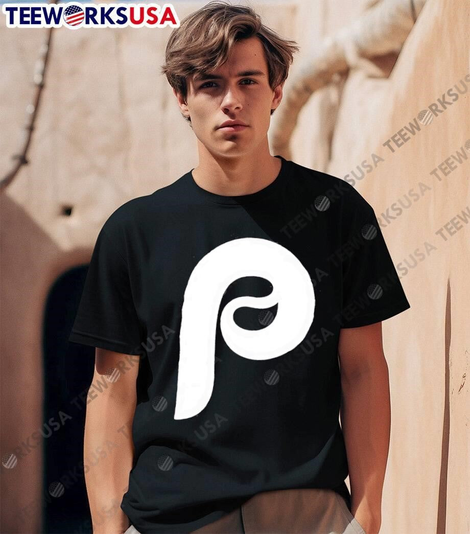 Topps Philadelphia Phillies Stylized P Logo Graphic Cotton shirt