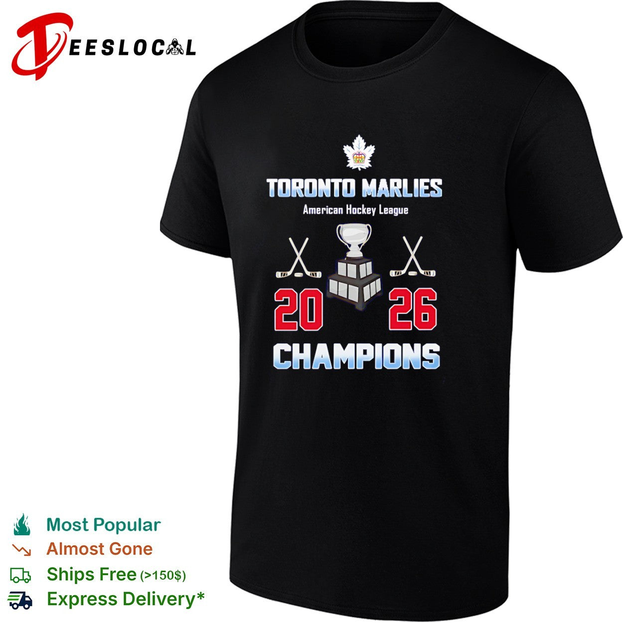 Toronto Marlies 2026 Champions American Hockey League trophy shirt