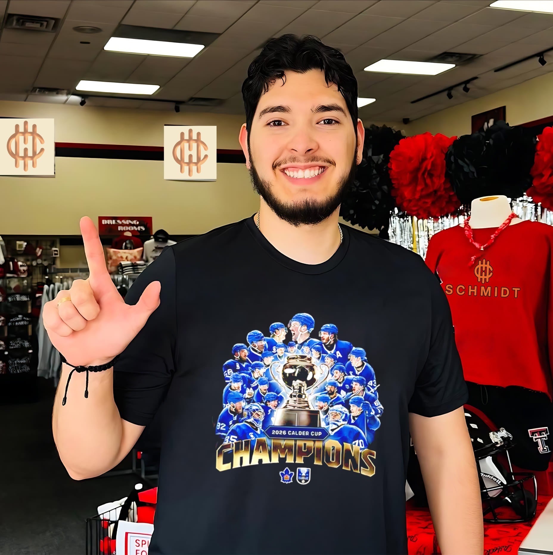 Toronto Marlies x Calder Cup Champions 2026 graphic trophy shirt