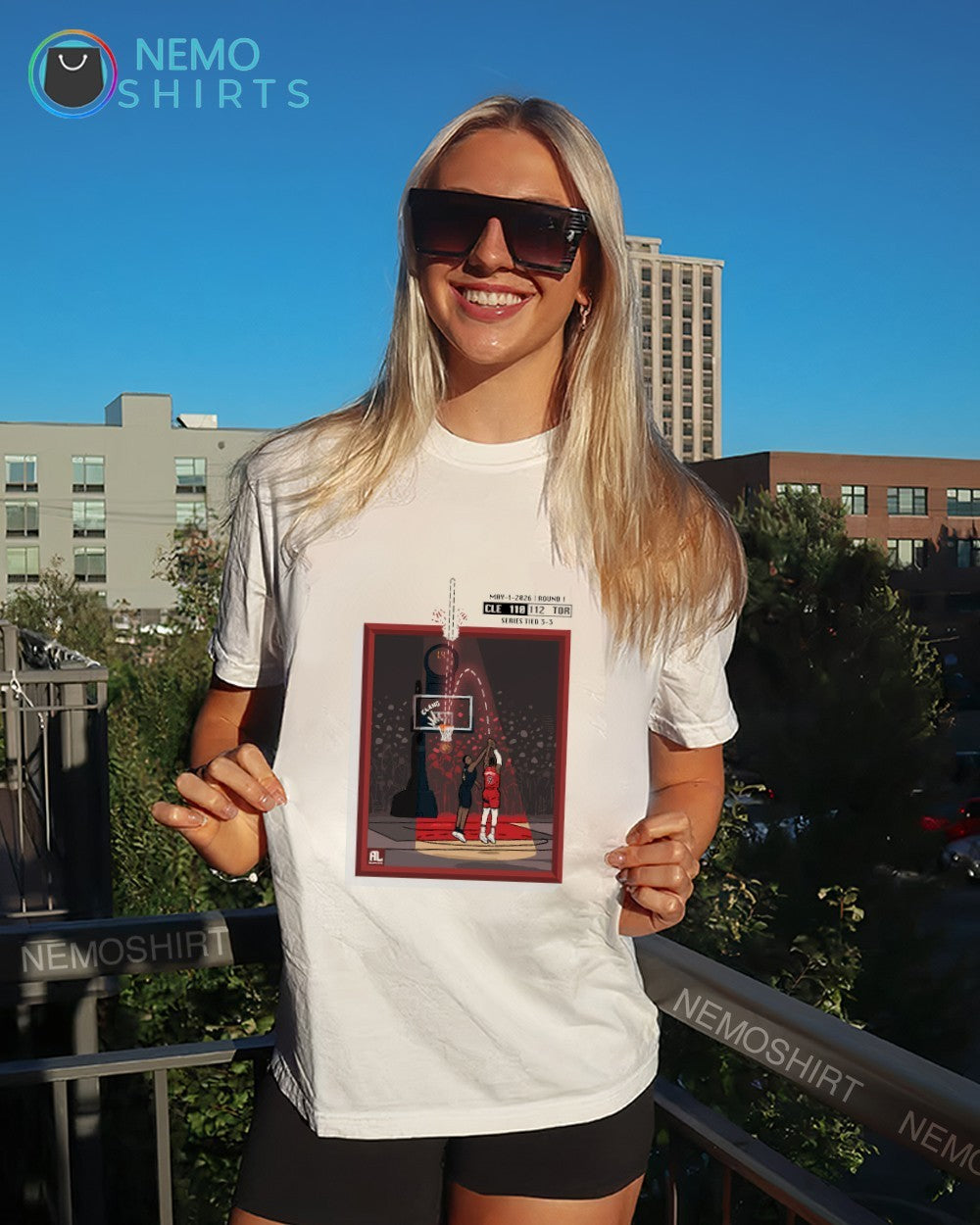 Toronto Raptors win over Cleveland Cavaliers 2026 round 1 score 112 110 shirt