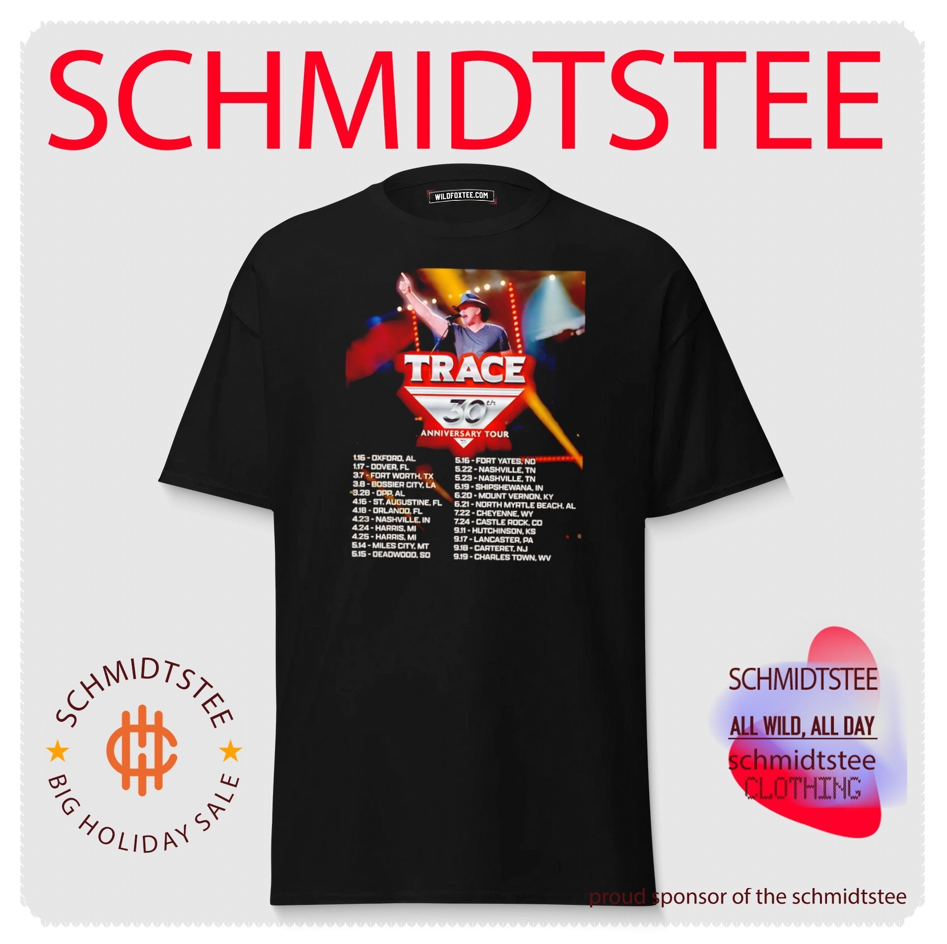 Trace Adkins 30th Anniversary Tour 2026 Shirt