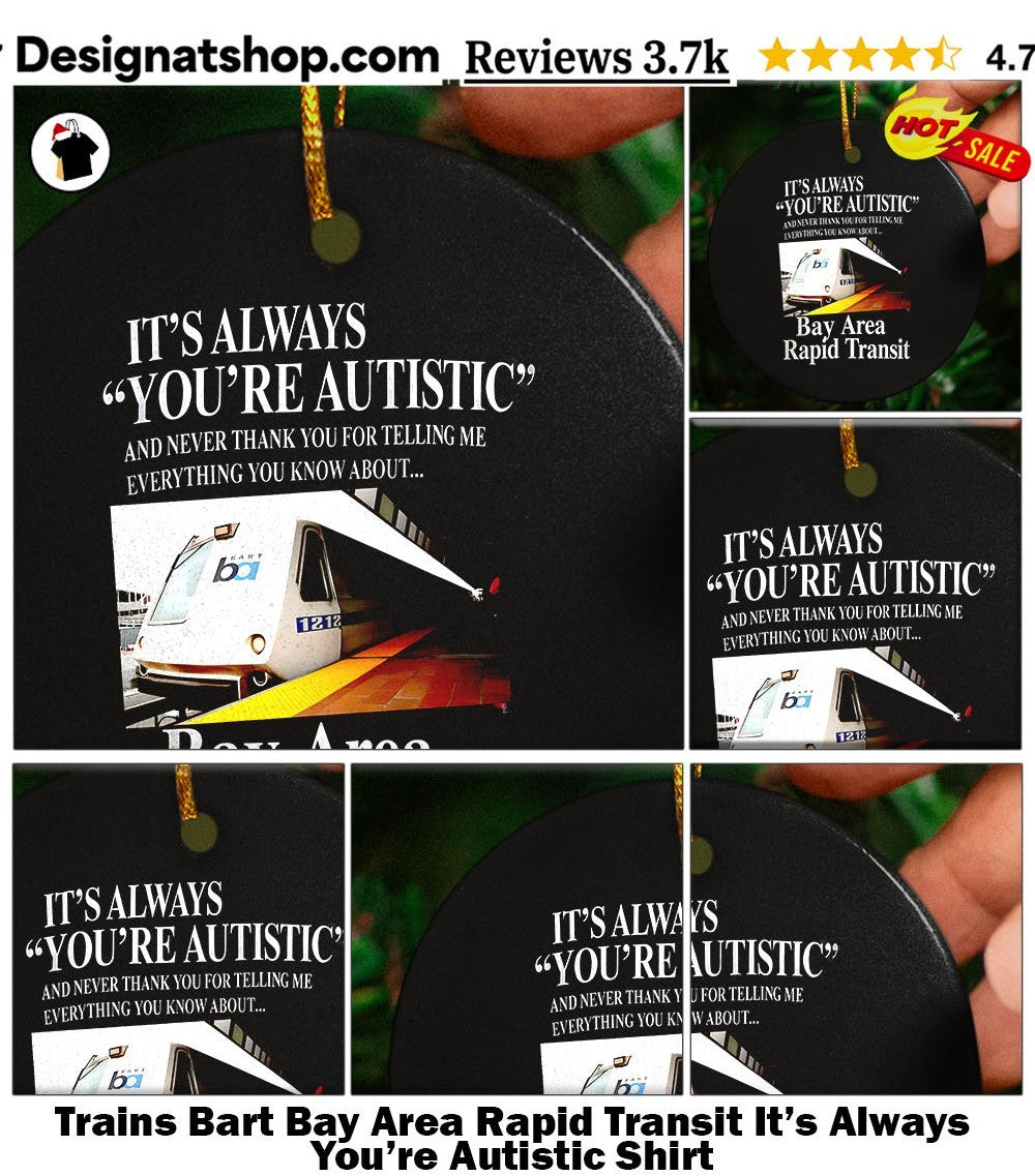 Trains Bart Bay Area Rapid Transit It’s Always You’re Autistic Shirt