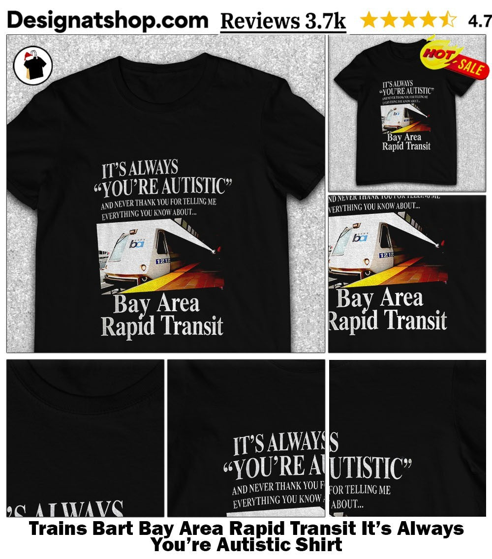 Trains Bart Bay Area Rapid Transit It’s Always You’re Autistic Shirt