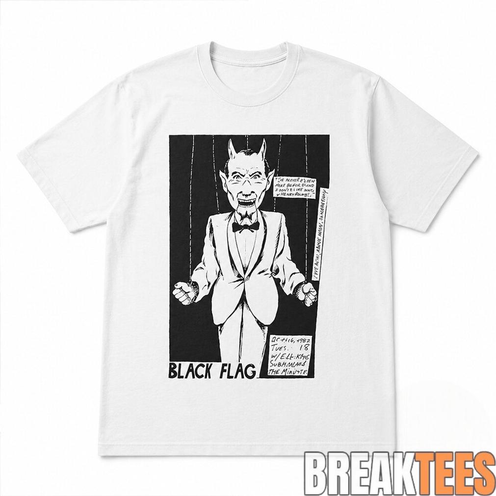 Travis Barker Raymond Pettibon Black Flag Shirt