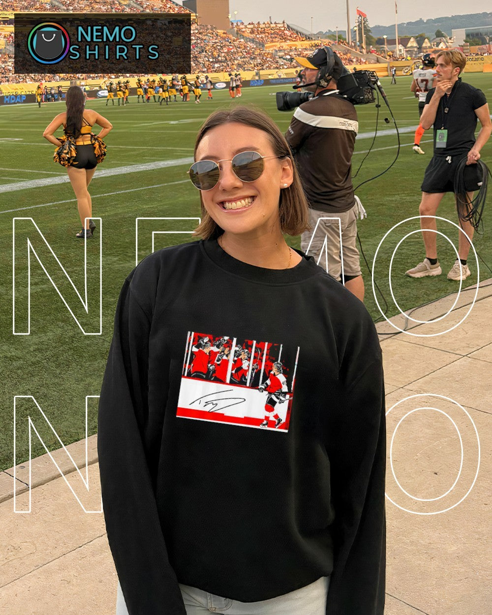 Trevor Zegras penalty box celly shirt