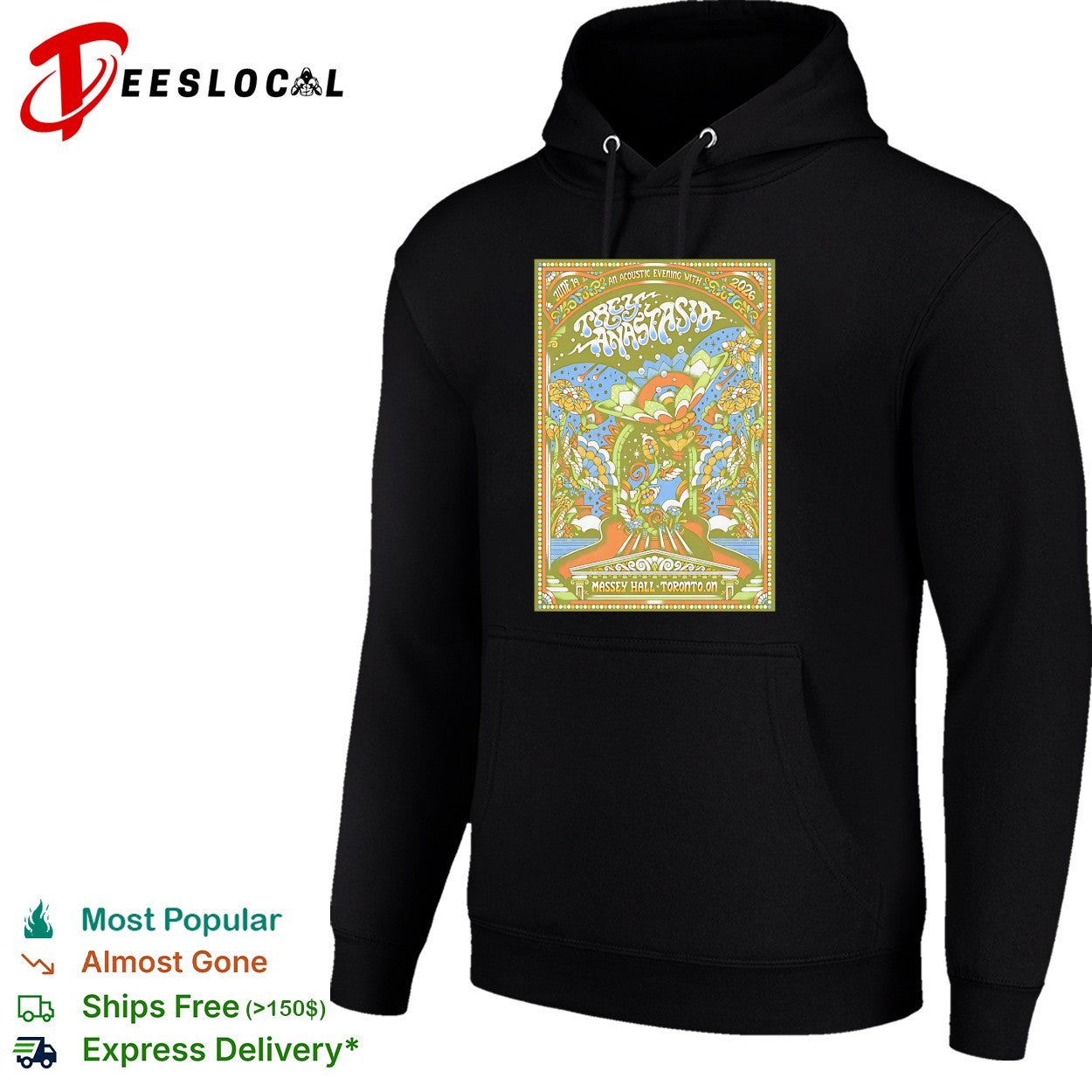 Trey Anastasio acoustic evening Massey Hall Toronto shirt