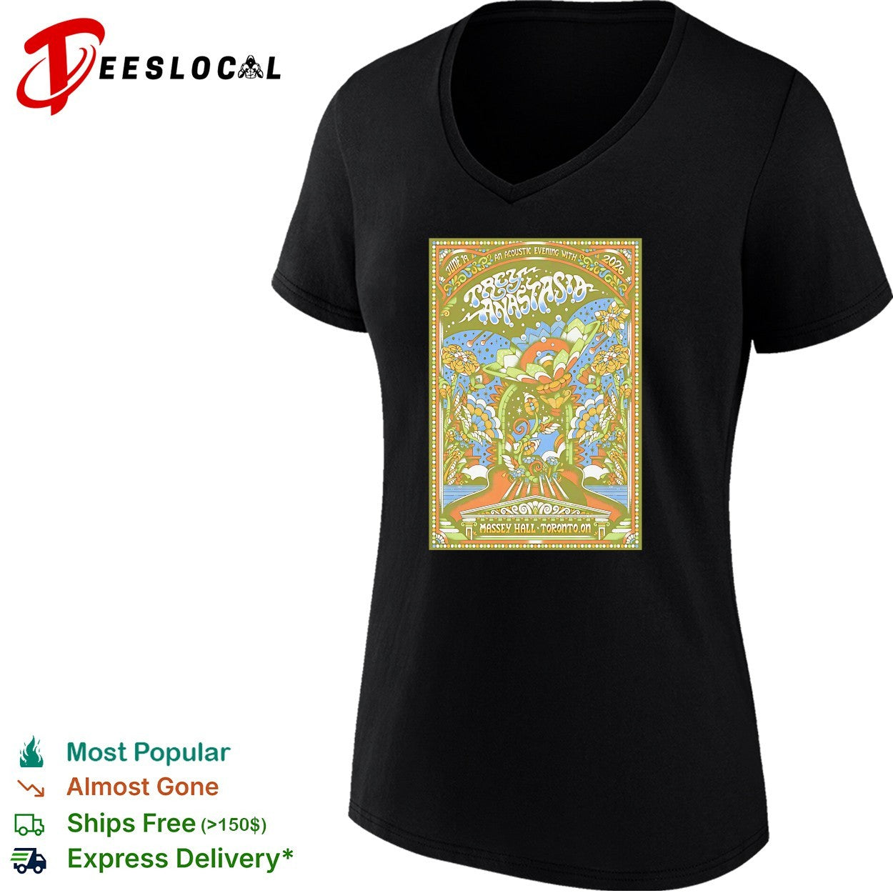 Trey Anastasio acoustic evening Massey Hall Toronto shirt