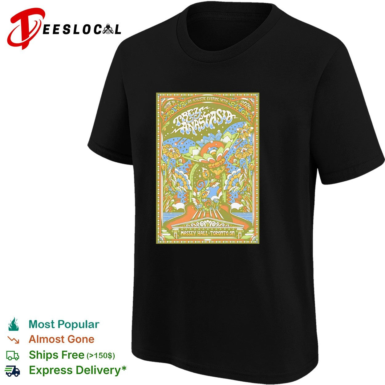 Trey Anastasio acoustic evening Massey Hall Toronto shirt