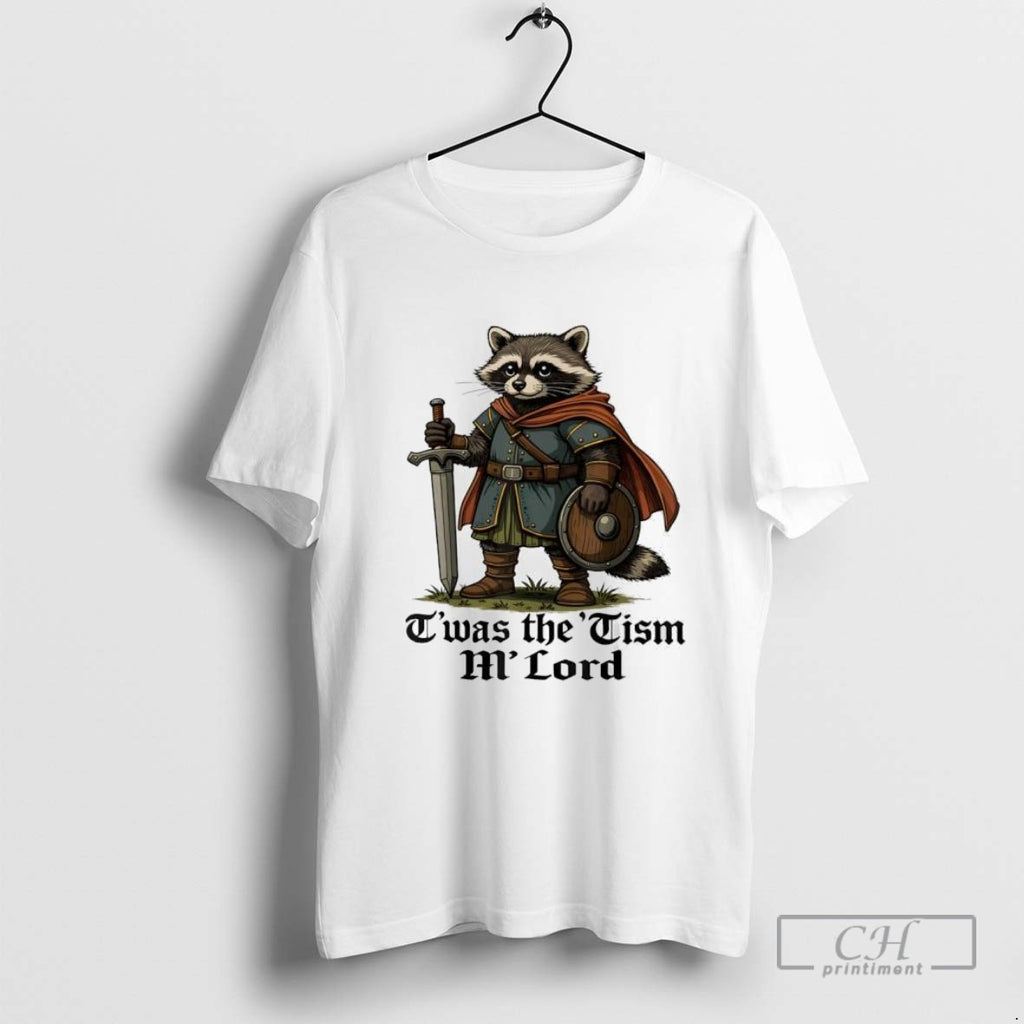 Twas The Tism M Lord Funny Vintage Raccoon