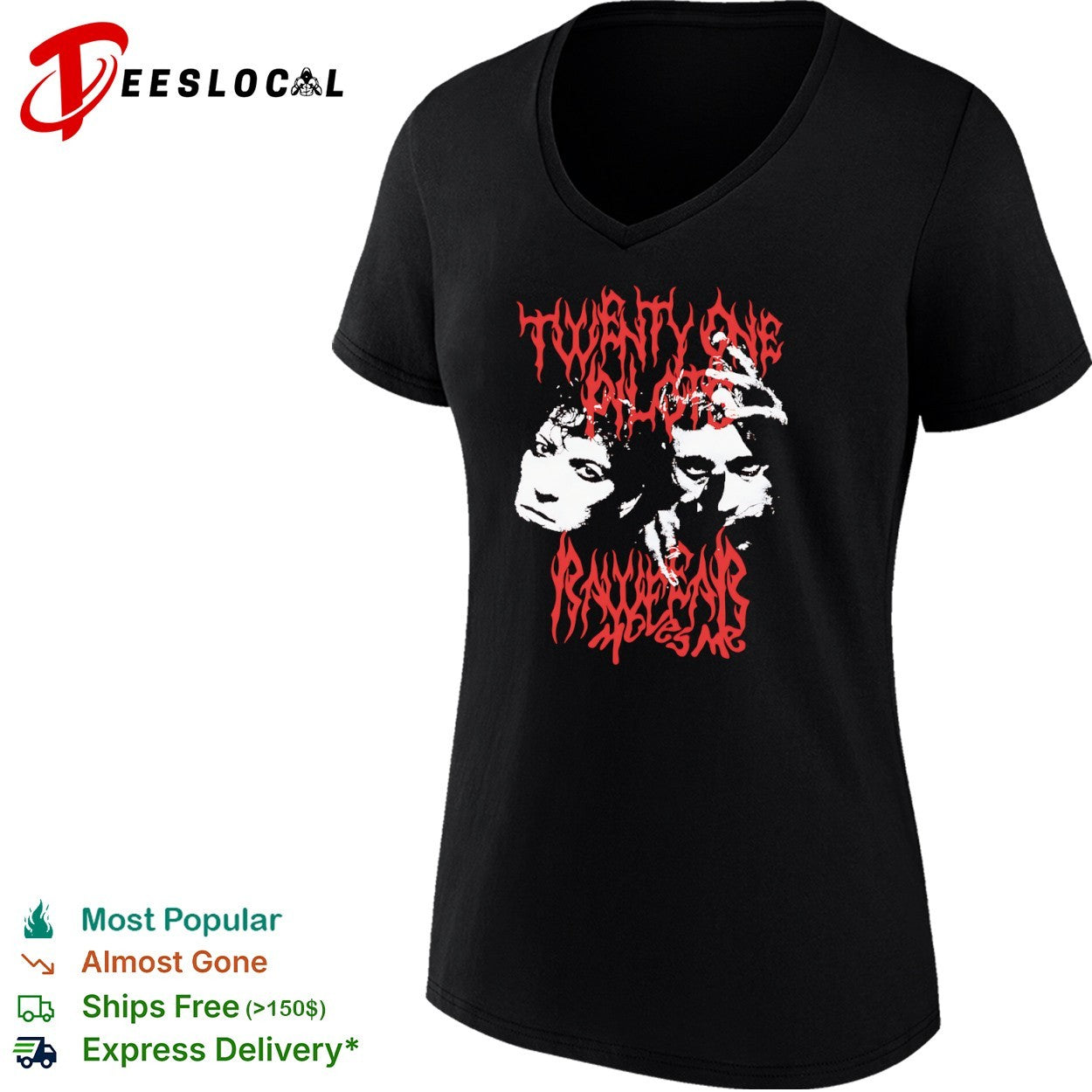 Twenty One Pilots and Rattlehead moves me shirt
