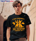 Two Countries Deer Kangaroo One Friendship Harmony Day shirt